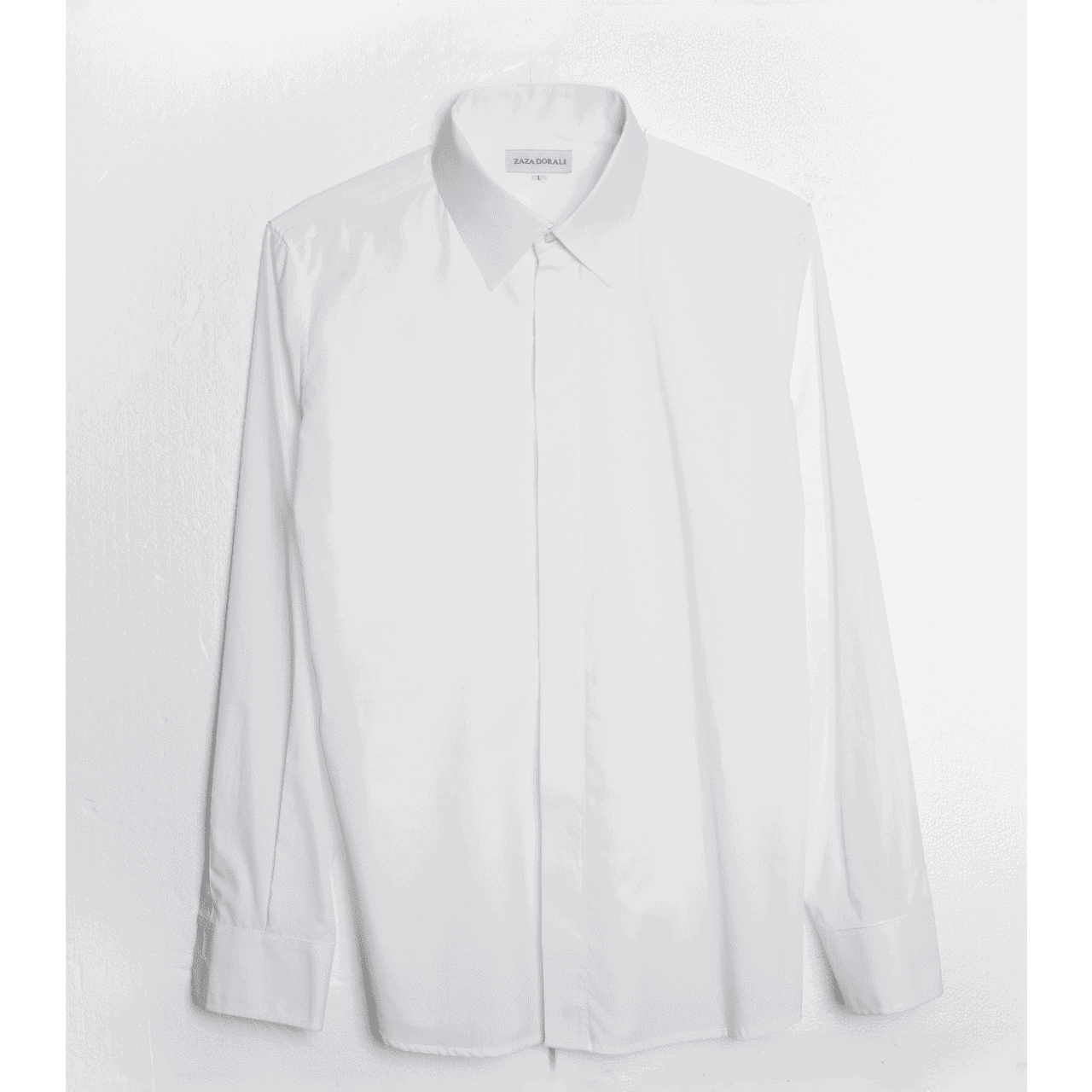 Camisa Blanca Tapeta Oculta Slim Fit - Zaza Dorali