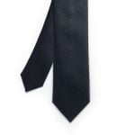 Corbata Negro Textura Rayas - Zaza Dorali