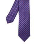 Corbata Morado Rombos Rojos - Zaza Dorali