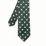 Corbata Verde Puntos Blancos - Zaza Dorali
