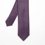 Corbata Morado Puntos Rojos L - Zaza Dorali