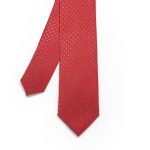 Corbata Rojo Puntos Gris - Zaza Dorali