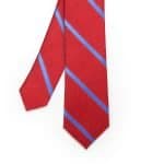 Corbata Rojo Raya Azul - Zaza Dorali