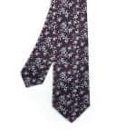 Corbata Vino Flores - Zaza Dorali