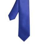 Corbata Azul Liso Trama - Zaza Dorali