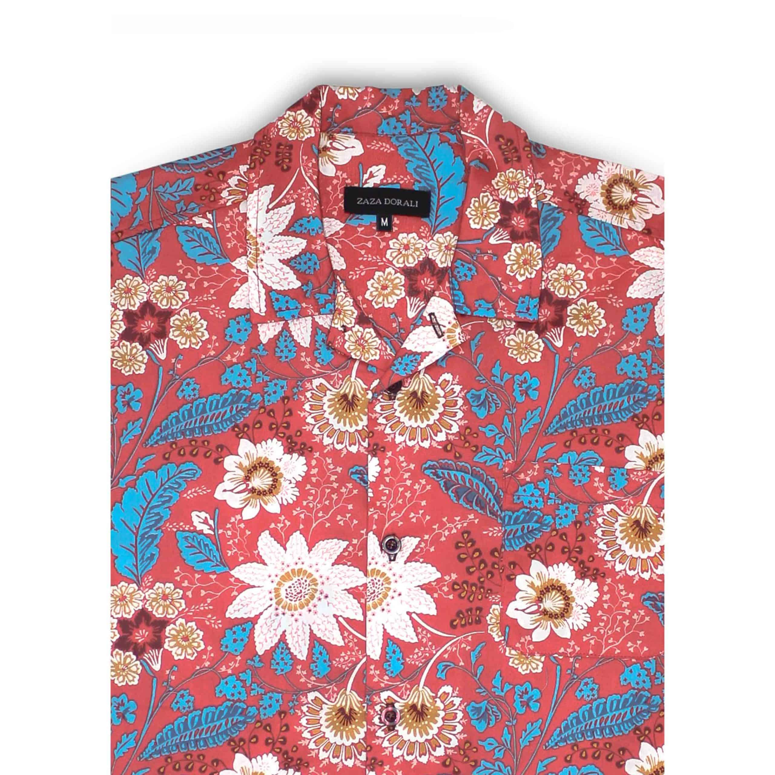 Camisa Flor Roja, vista 2
