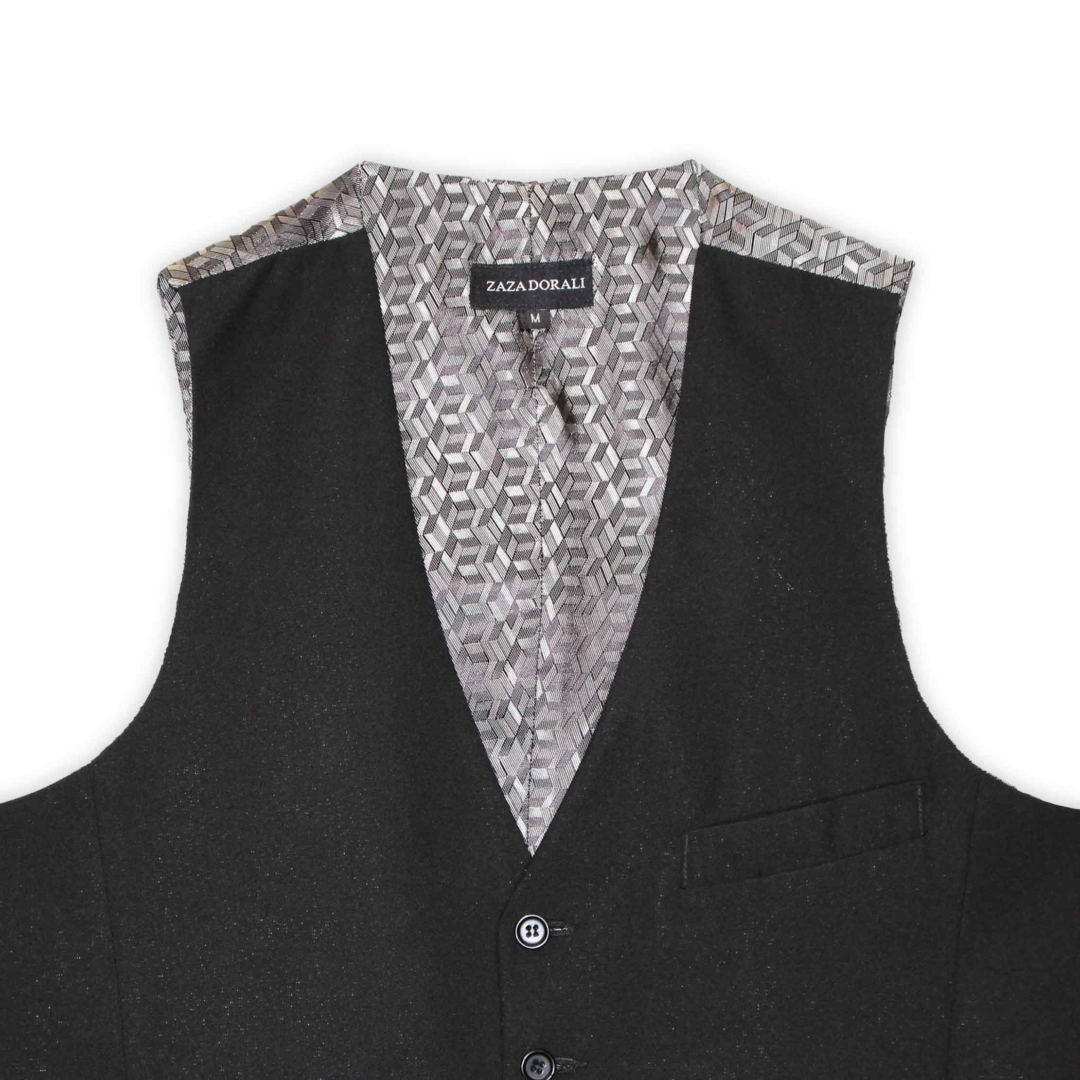 Gilet Negro Liso, vista 2
