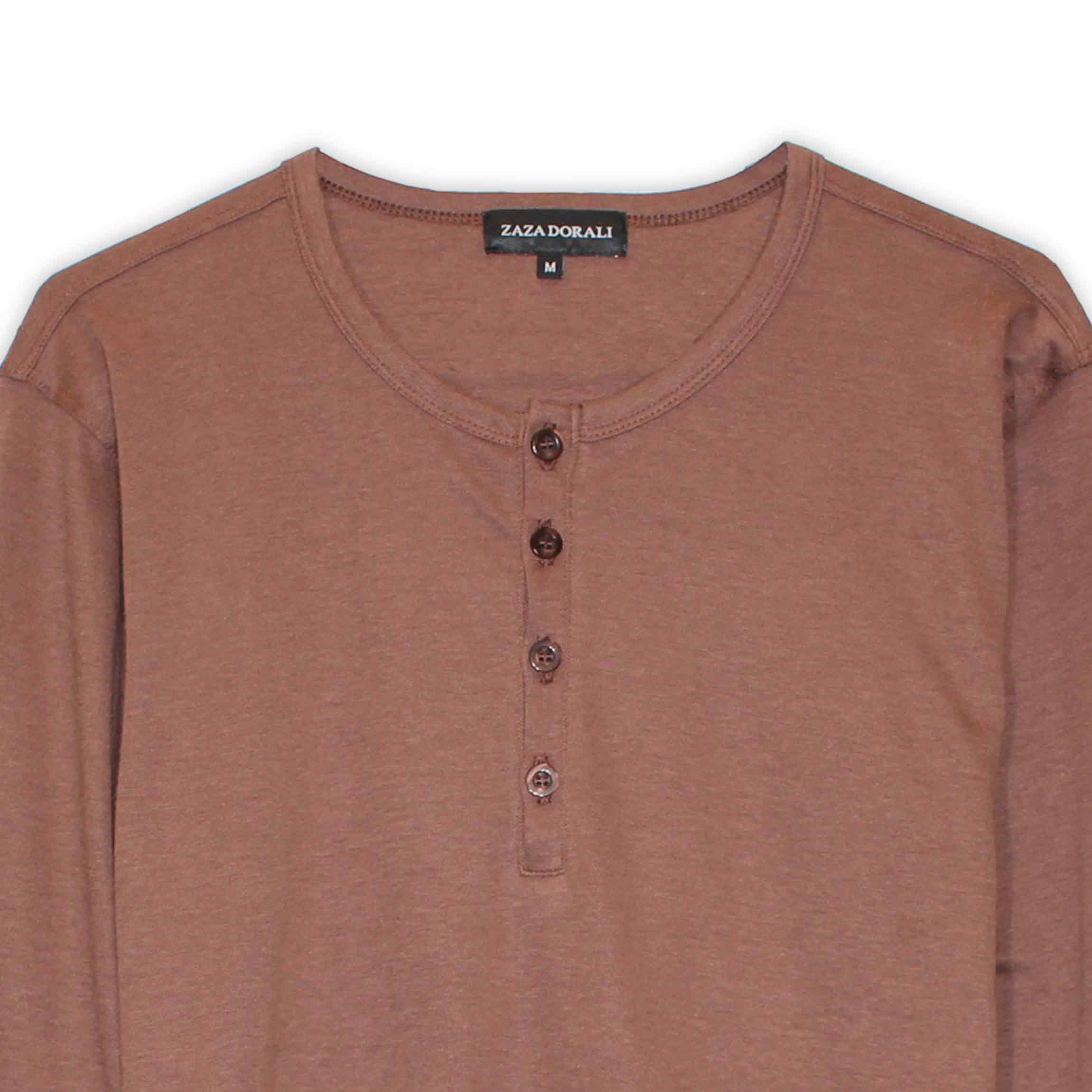 Polera Botones Tabaco, vista 2
