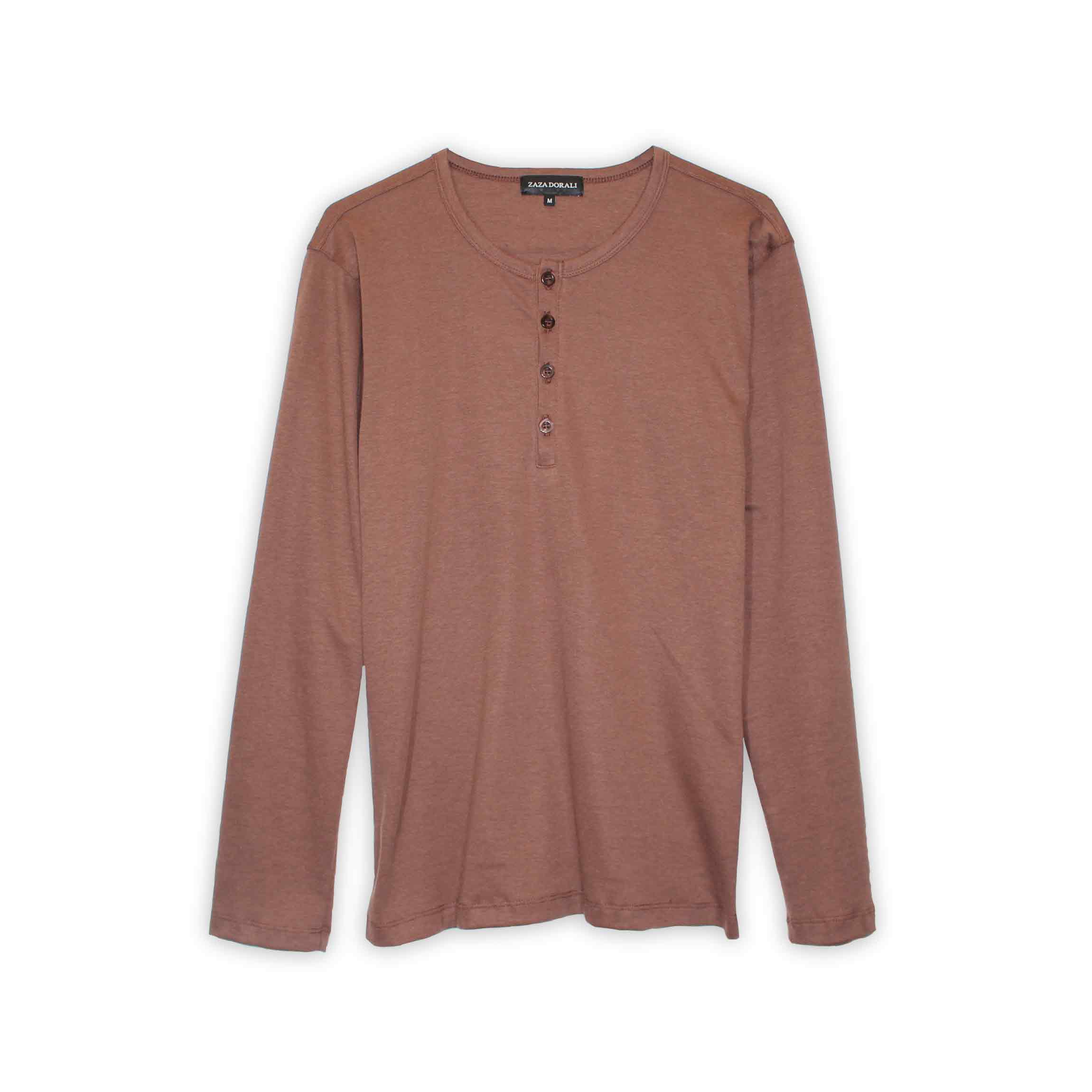 Polera Botones Tabaco - Zaza Dorali