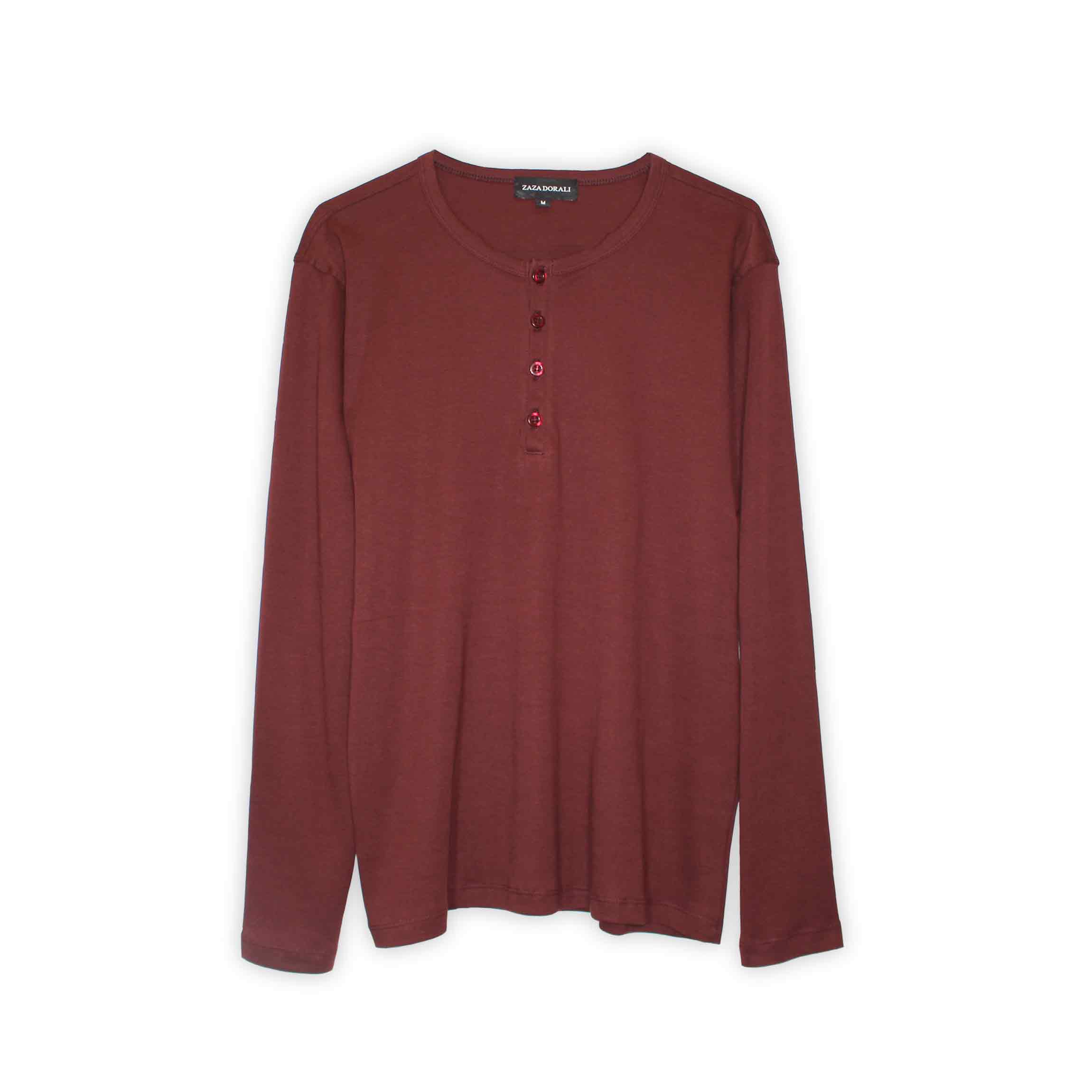 Polera Botones Vino - Zaza Dorali