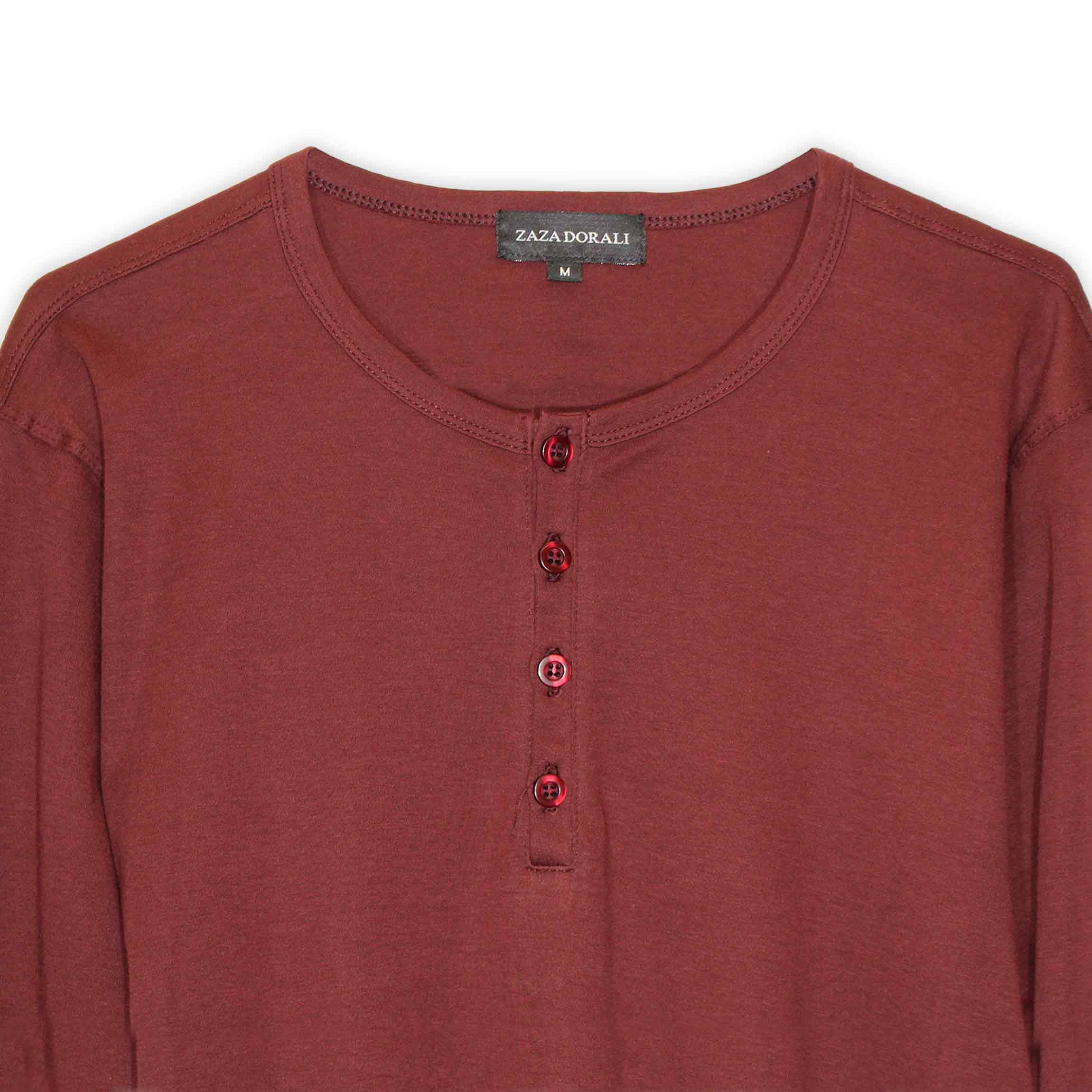 Polera Botones Vino, vista 2