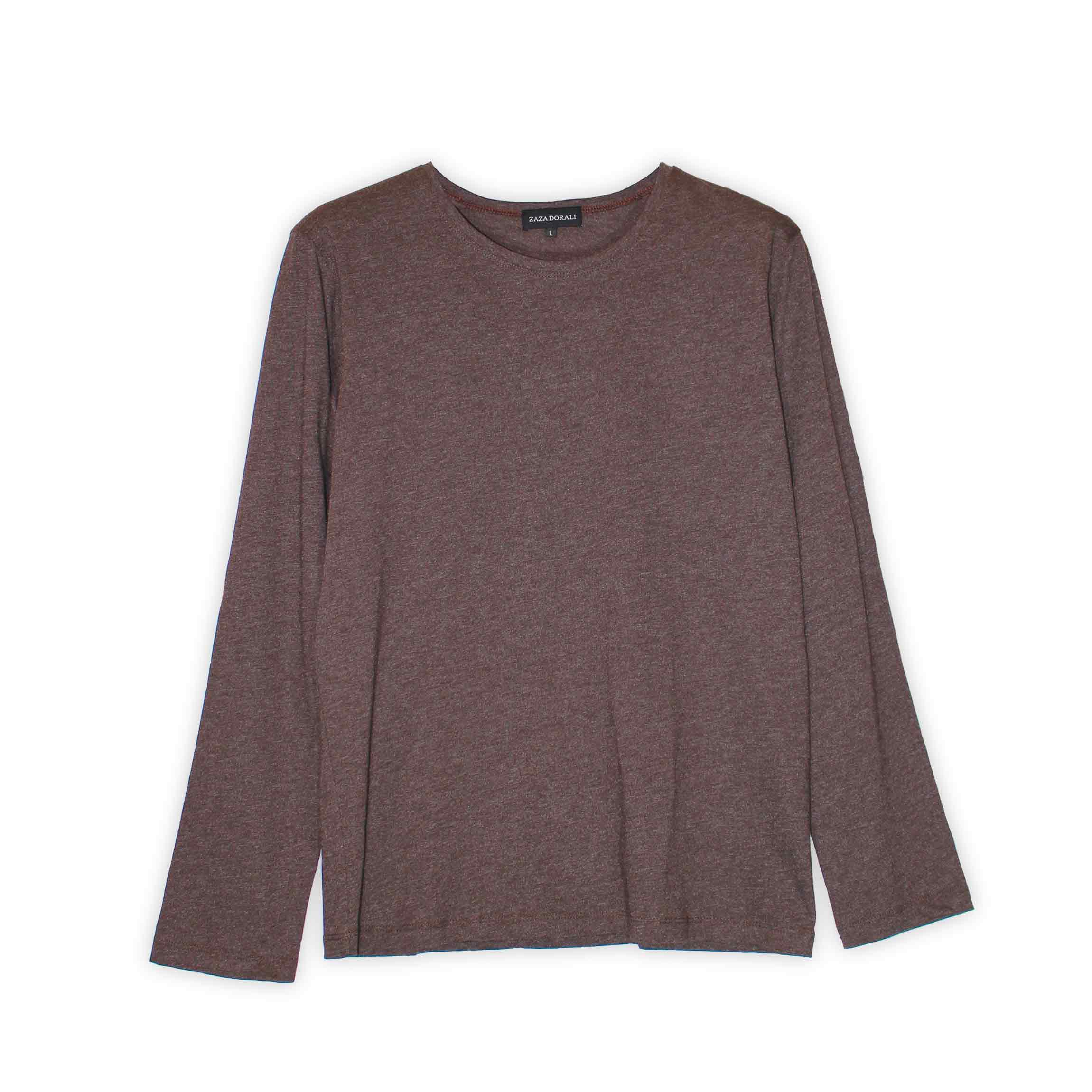 Polera Cuello Redondo Café - Zaza Dorali