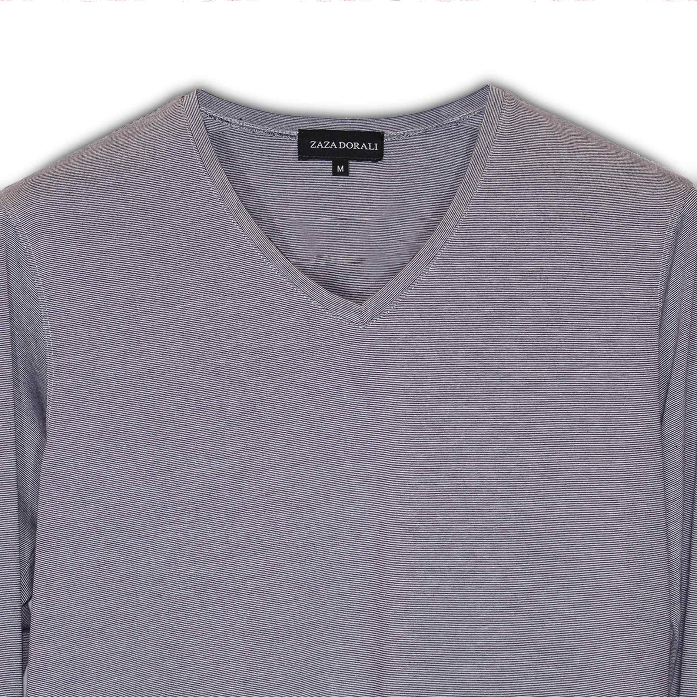 Polera Cuello V Cemento, vista 2