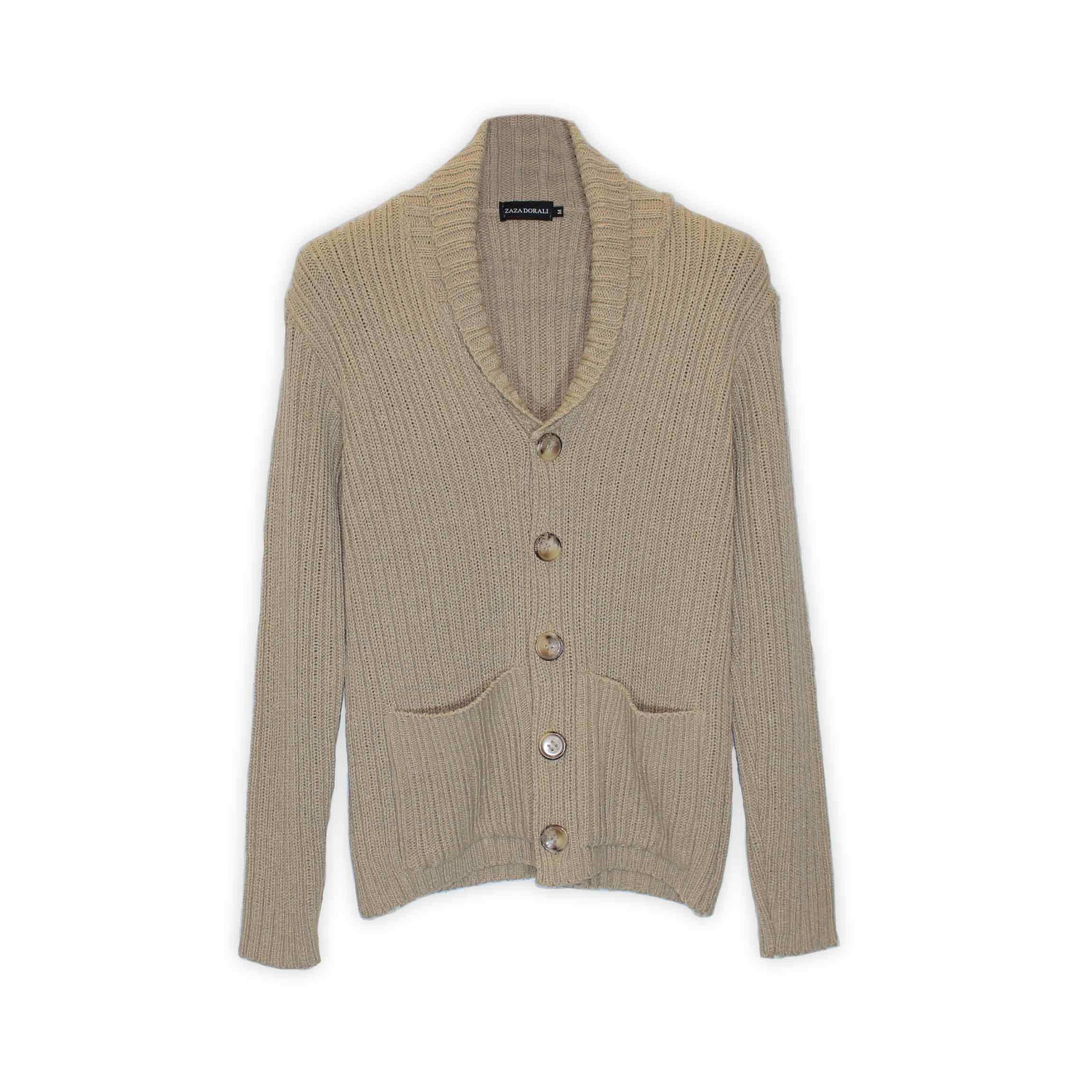Sweater Cardigan Grueso Sésamo - Zaza Dorali