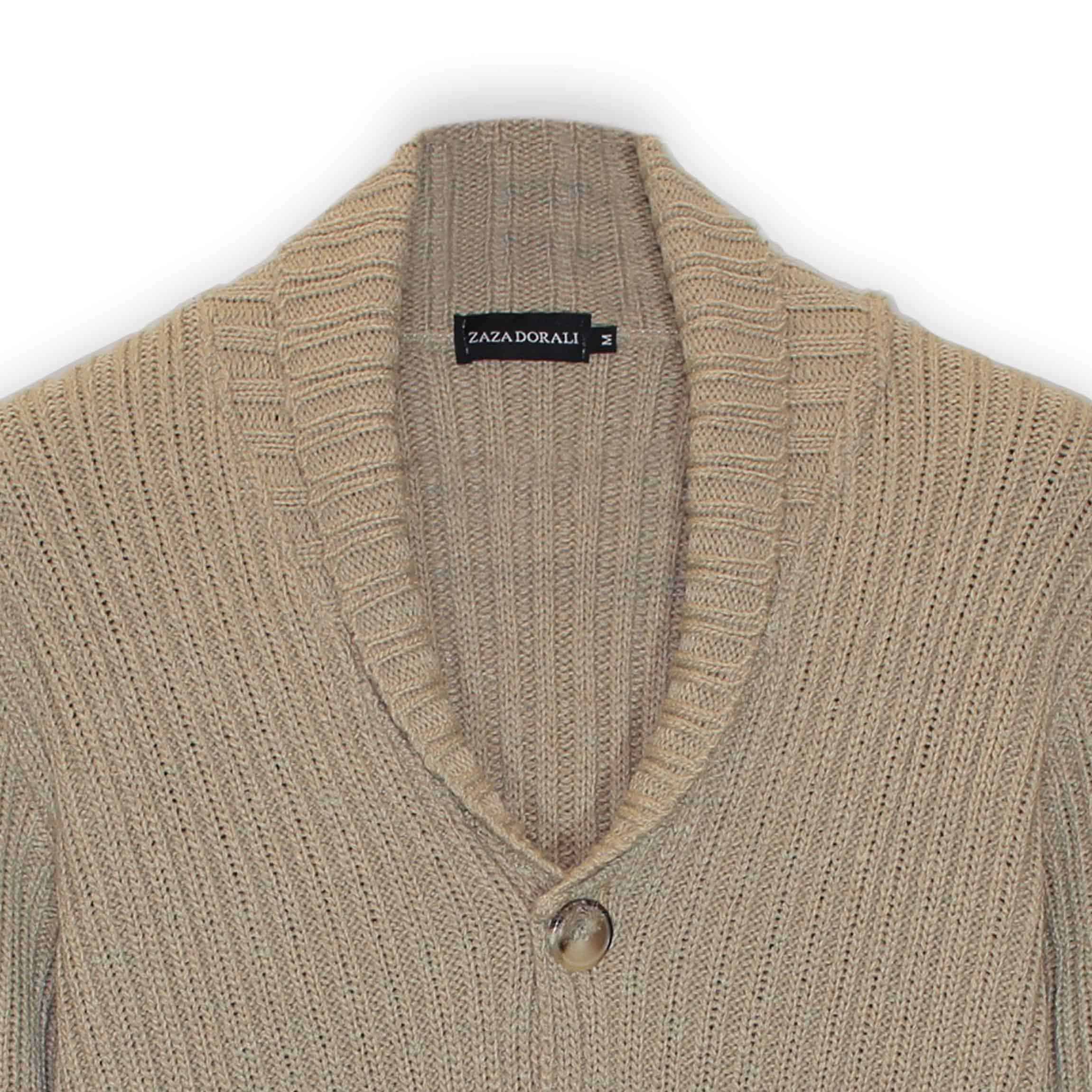 Sweater Cardigan Grueso Sésamo, vista 2