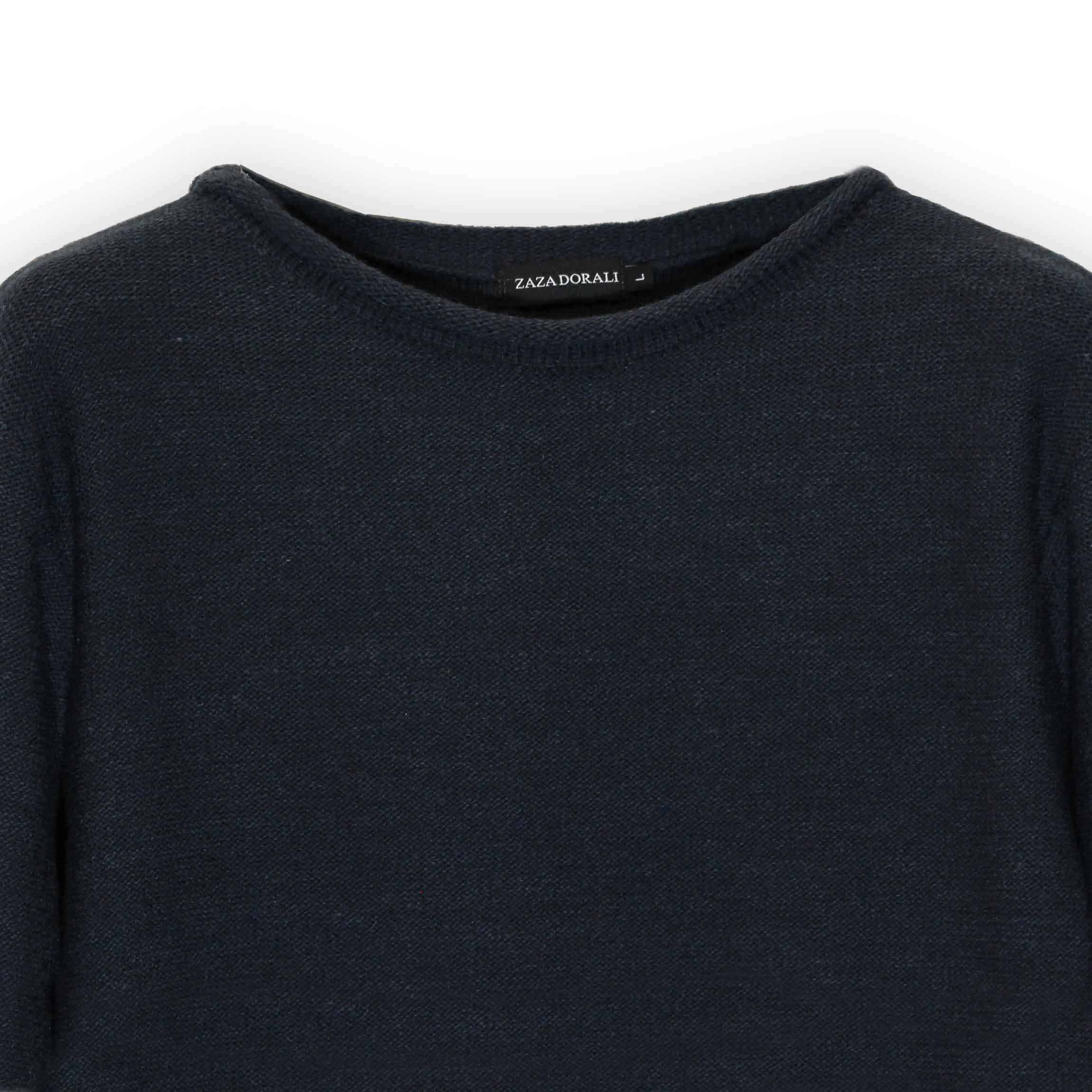 Sweater Cuello Roulet Azul - Zaza Dorali