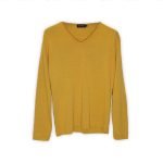 Sweater Cuello V Curry - Zaza Dorali