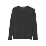 Sweater Cuello V Negro - Zaza Dorali