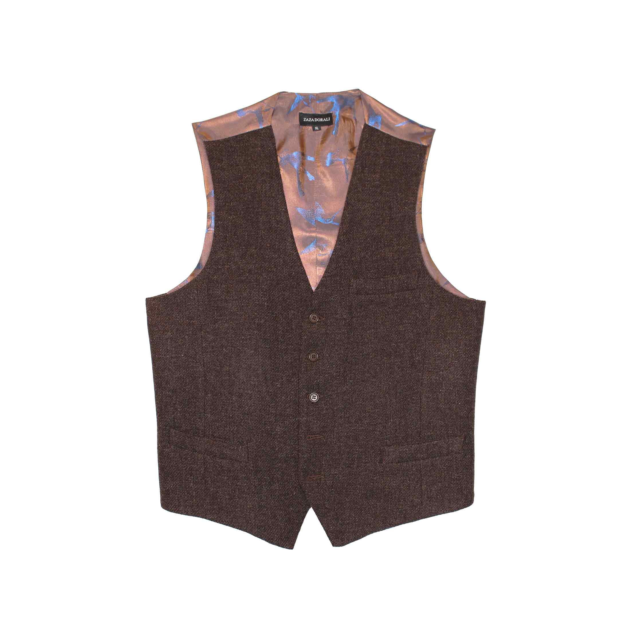 Gilet Lana Tabaco - Zaza Dorali