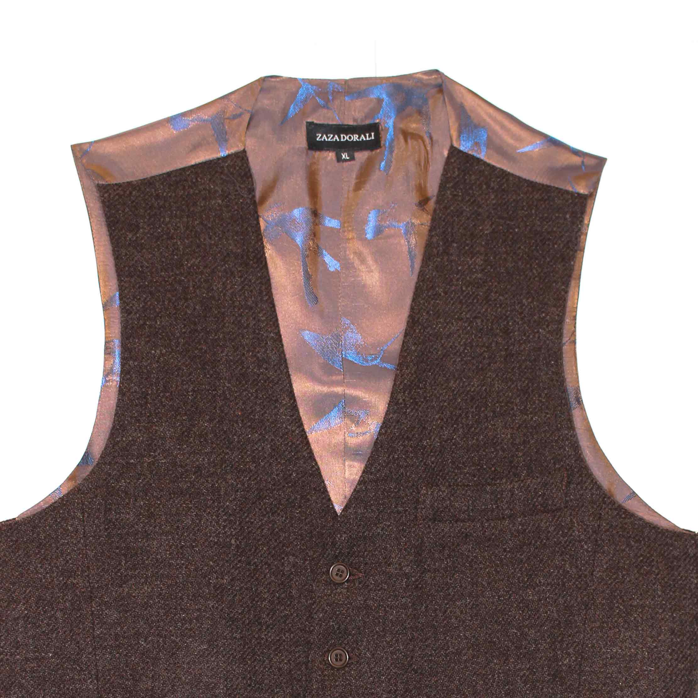 Gilet Lana Tabaco, vista 2