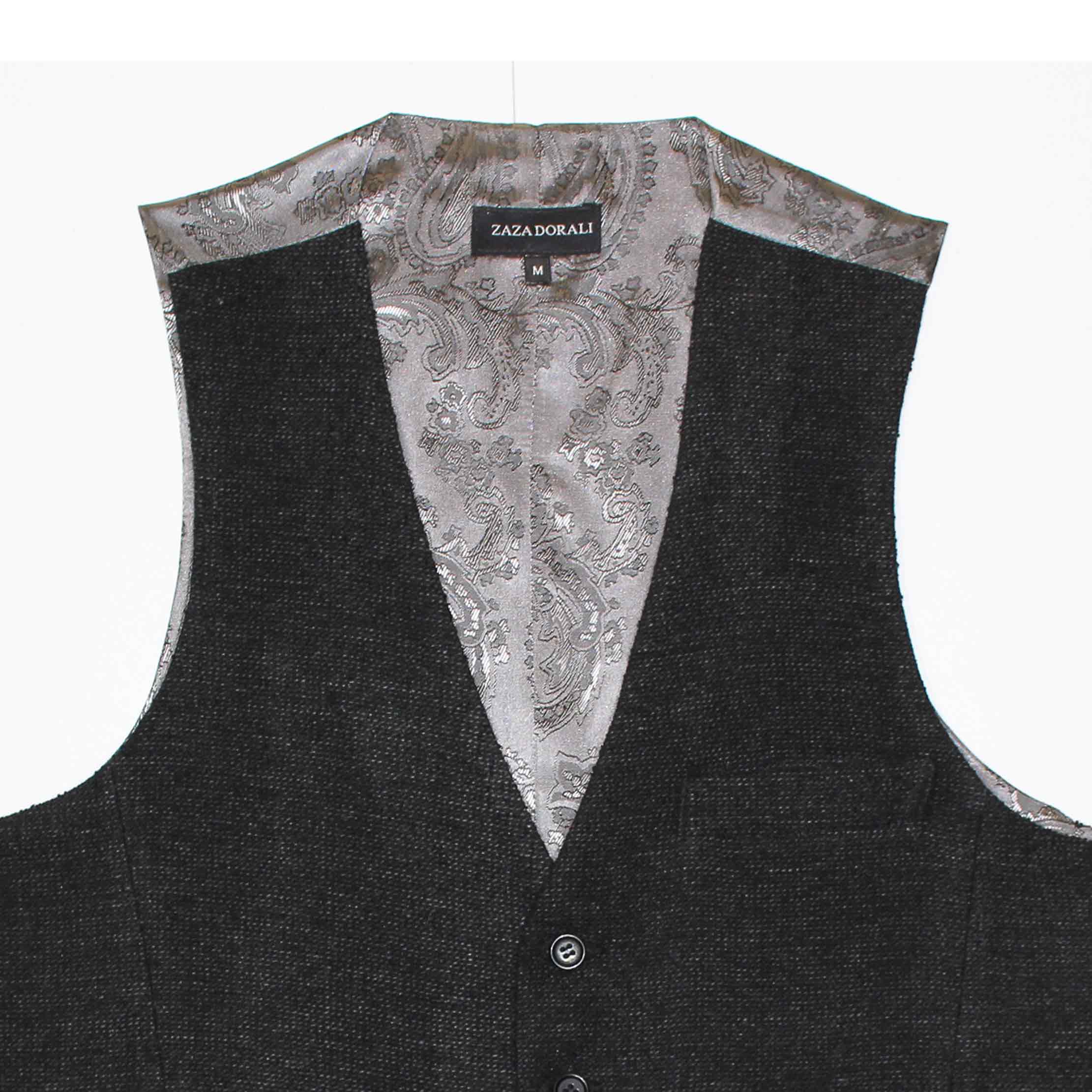 Gilet Lana Grafito, vista 2