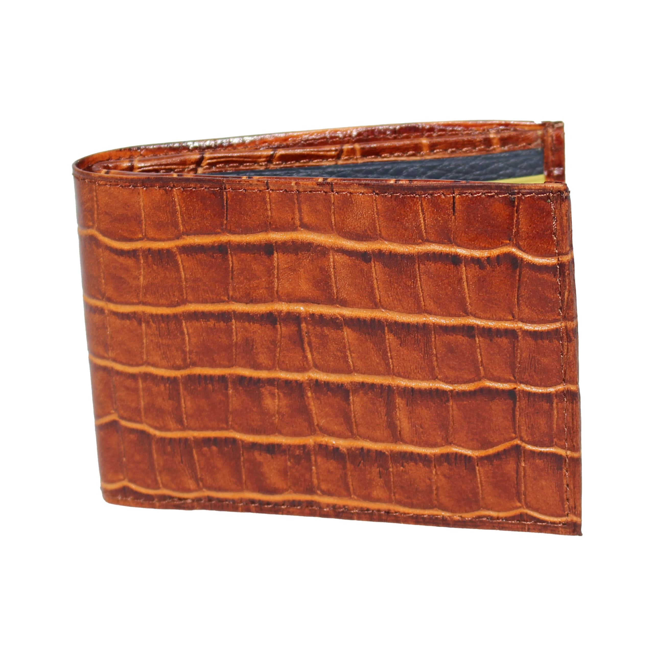 Billetera Croco Café Claro - Zaza Dorali