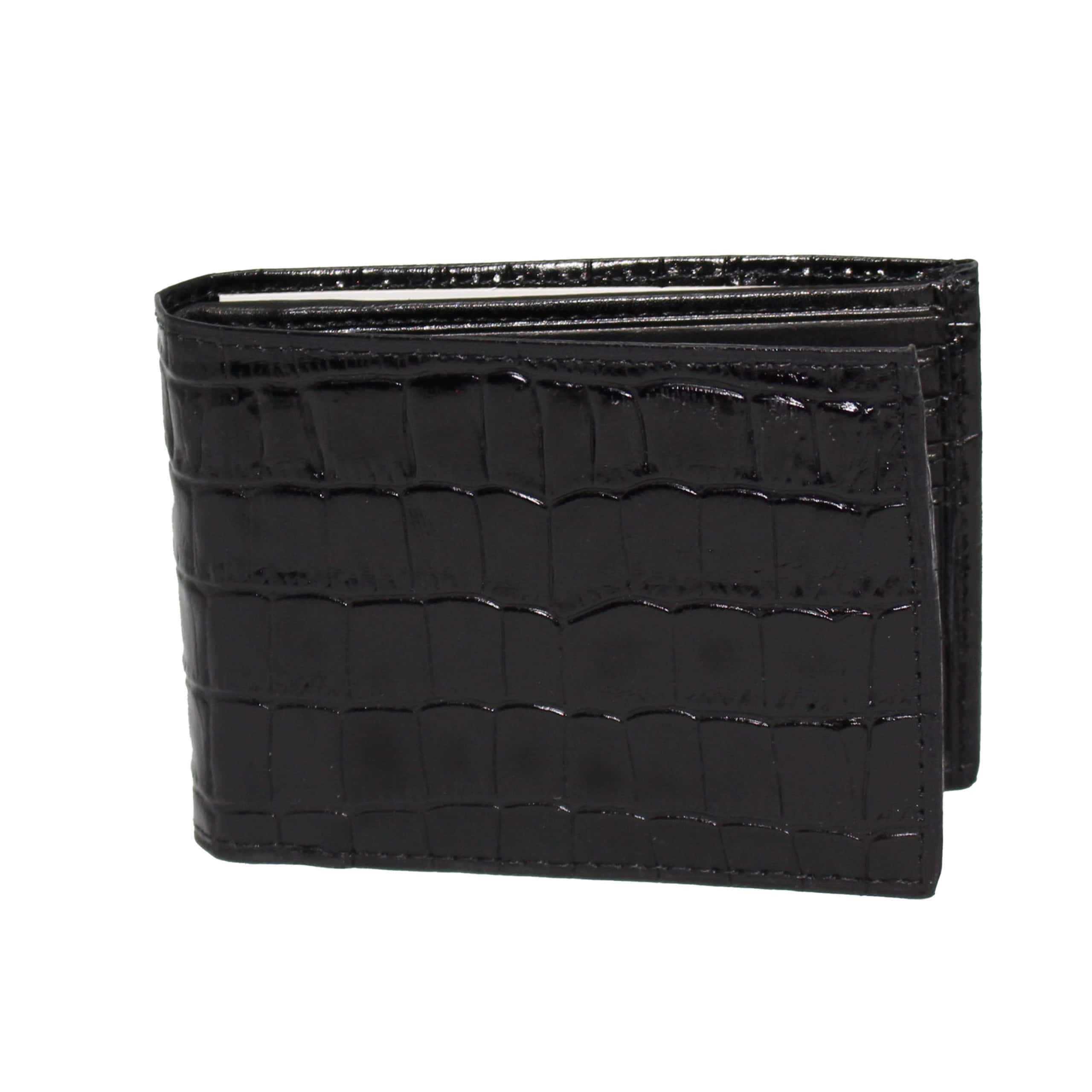 Billetera Croco Negro - Zaza Dorali