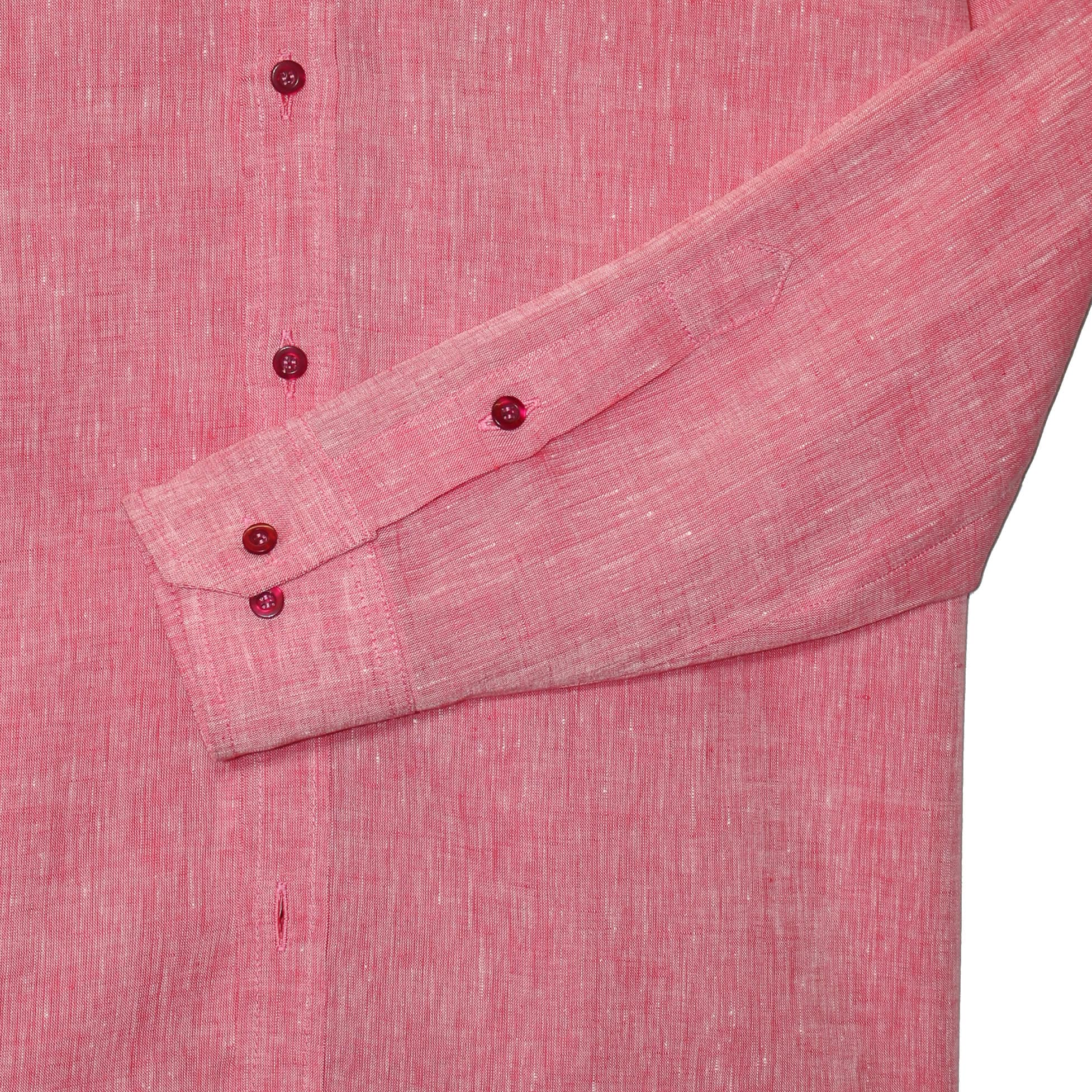 Camisa Lino Fucsia, vista 3