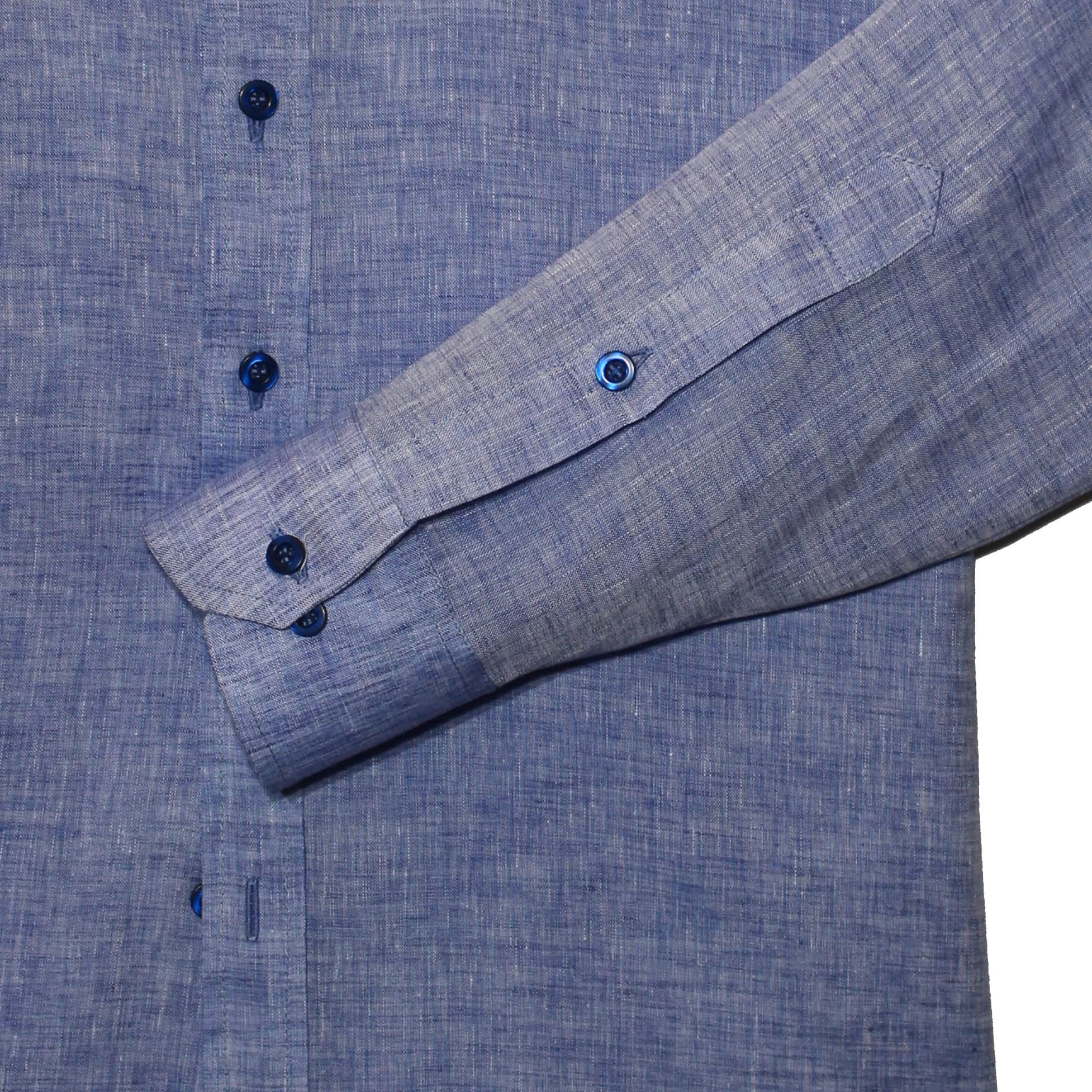 Camisa Lino Azulino, vista 3