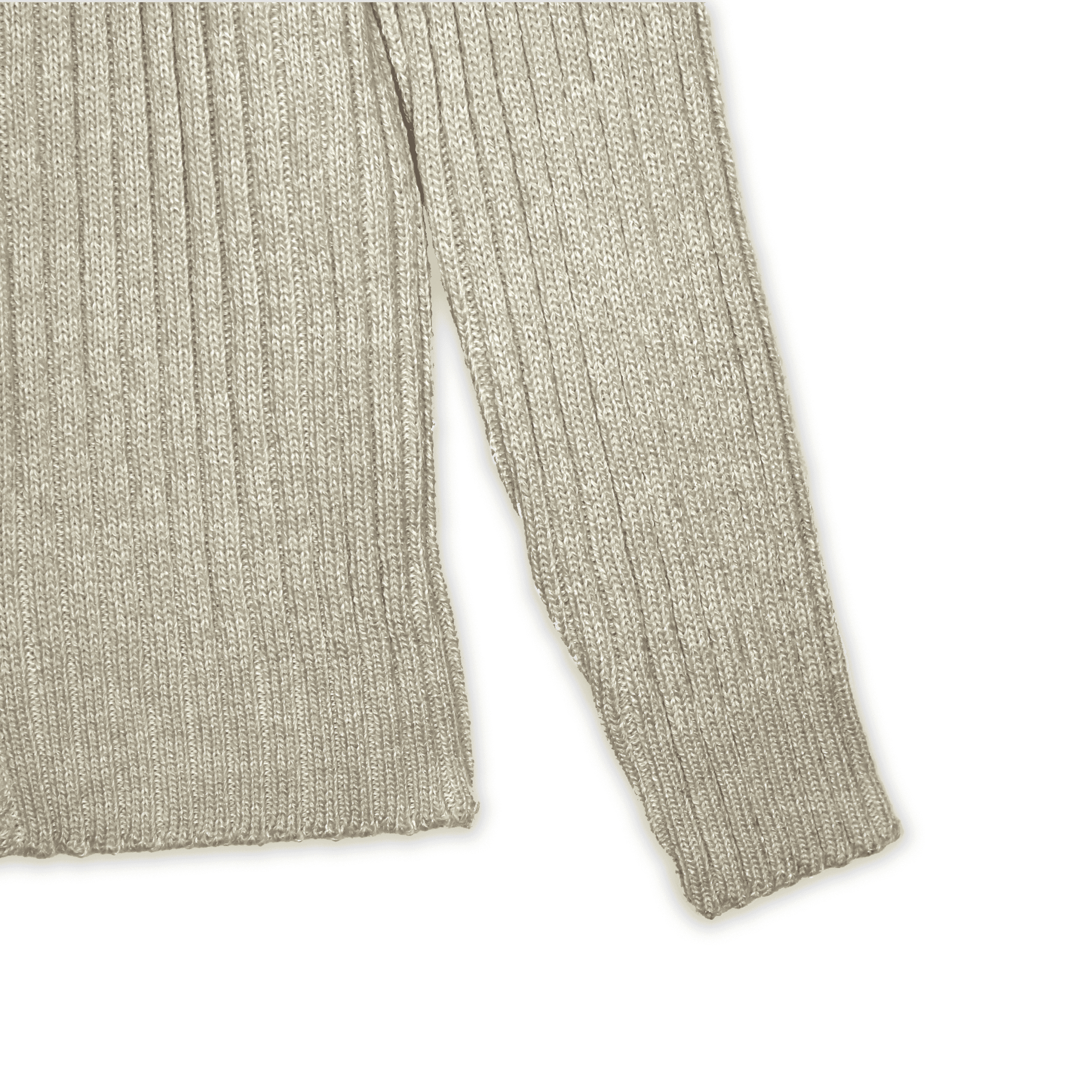 Sweater Chaqueta Cuello Alto Crudo, vista 3