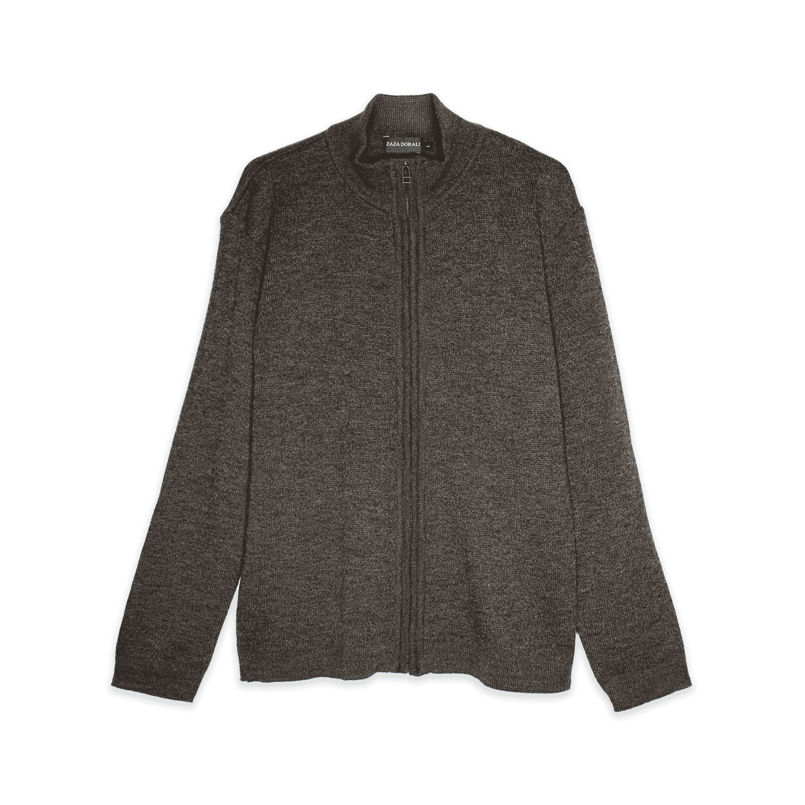 Sweater Semi Beatle con Cierre Tabaco - Zaza Dorali