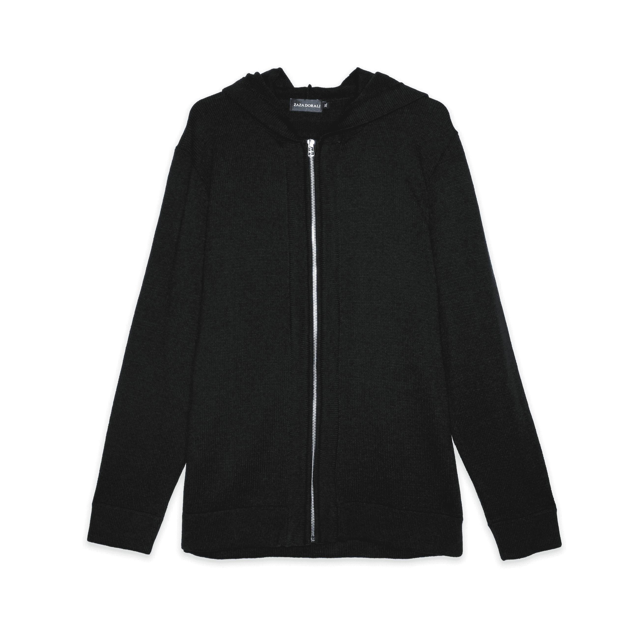 Sweater Canguro Tejido Negro - Zaza Dorali