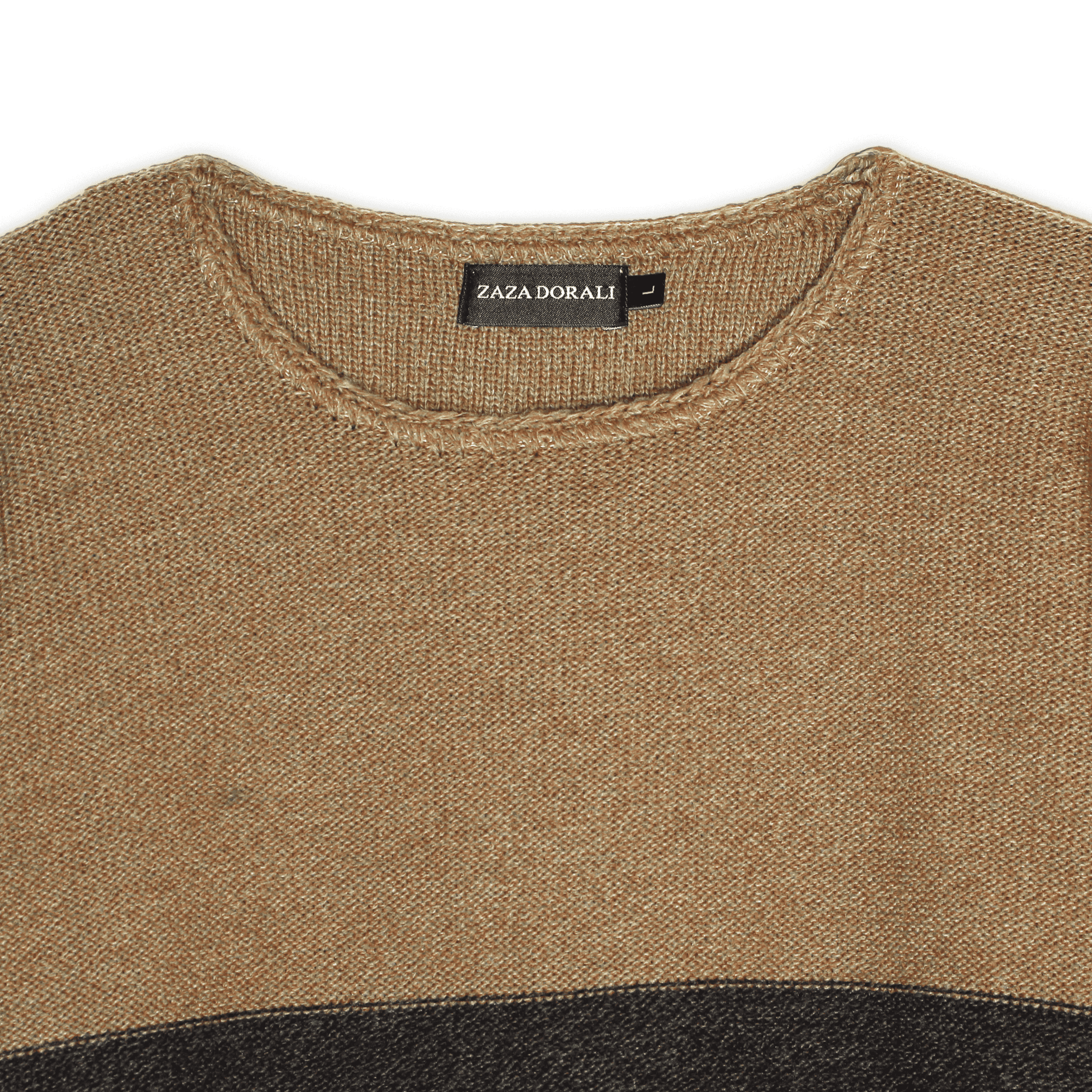 Sweater Bicolor Cuello Crochet Moro, vista 2
