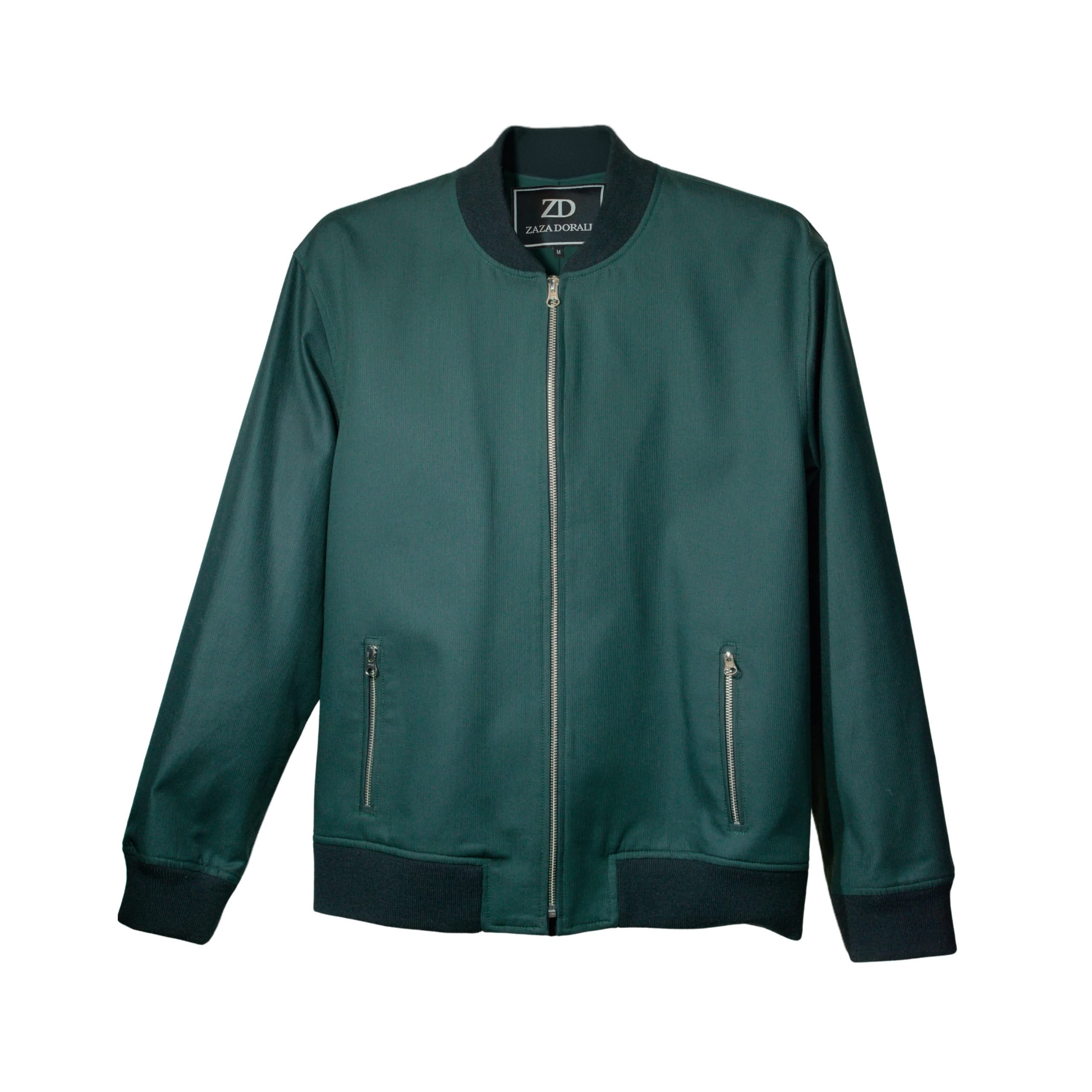 Chaqueta Bomber Verde Botella - Zaza Dorali