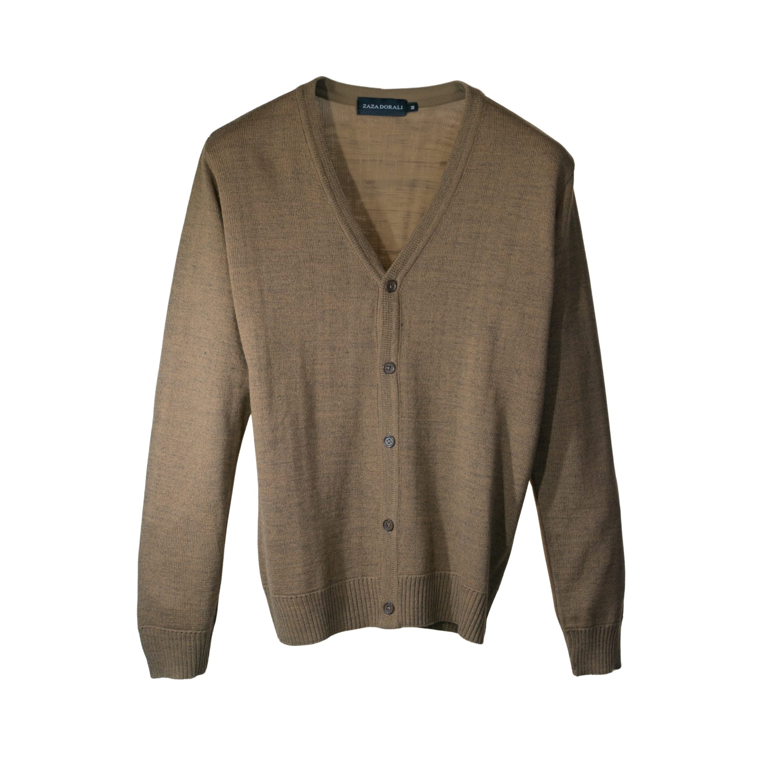 Sweater Cardigan Liviano Tabaco - Zaza Dorali
